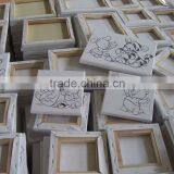 Line Printed Stretched Canvas