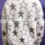 Nylon/lurex,fluffy and Shinny Effect,star Intarsia Sweater thumbnail-2