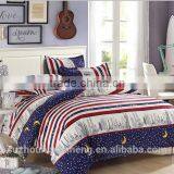 100% Cotton New Designed Most Comfortable Knitted Star Printing 4piece Sheet Set thumbnail-3