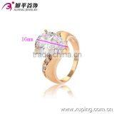 13193 Xuping Fashion Jewelry China Wholesale 18k Gold Ring Designs Luxury Glass Rings Charm Jewelery for Women thumbnail-1