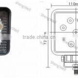 4" 27W 9--32V Square LED Work Light Epistar Led Work Lamp Flood/Spot Beam IP67 High Lumen Led Work Lights