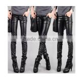 New Sexy Women's Leather Leggings Snowflake Pencil Pants Jeans Trousers L1097