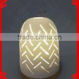 Antique Decorative Ceramic Candle Holder With Wood Base