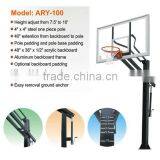 height adjustable basketball board with stand,steel basketball hoop
