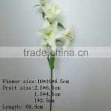 real touch flower artificial wedding flower five flowers Lily