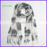 Fashion Long Printed Viscose Scarf (FCH-11294) thumbnail-1
