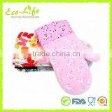 Heat Resistant Quilted Silicone Cotton Lining Gloves, BBQ Silicone Mitts thumbnail-6