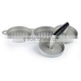 Household Double Manual Mini Burger Press Hamburger Patty Maker Burger Press thumbnail-4