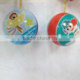 Ball Shape With Lid Christmas Tin Ball