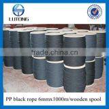 black pp rope with anti-uv for farm