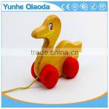 Pull Along Duck Baby Toy Classic Wooden Construction for Hours of Fun thumbnail-2