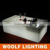 Biservice Nightclub Bar Used Flashing LED Rectangle Table With Cooler thumbnail-1