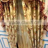 Luxury Embroidery Finished Fabric Curtain /Gold Drapes and Valances thumbnail-1