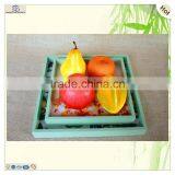 Wholesale Light Blue Patterns Serving Mdf Wood Trays thumbnail-2