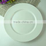 New Design Restaurant Ceramic 10inch Round Plate Wholesale White Porcelain Round Plate thumbnail-1