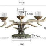 Home Goods Antiques Resin Deer Antler Old Fashioned Candle Holder thumbnail-6