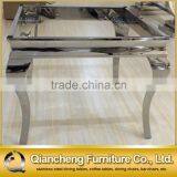 Silver 304 Stainless Steel Metal Side Table French Style thumbnail-2