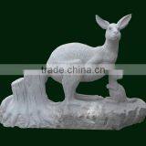 Large hand carved stone animals in carving crafts,stone kangaroo sculpture