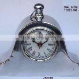 Round Cast Alumnium Table Clock Half Round Available in Other Finishes Available thumbnail-1