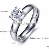 Cheap Jewelry Made in China Stainless Steel Ladies Rings Daily Wear With CZ Stones thumbnail-6