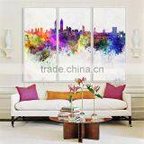 Amazon Hot Handmade Colorful Abstract Mode Paintings on Canvas Bright Lihgt Red Green Blue Wall Decor Framed Ready to Hang thumbnail-5