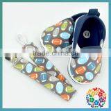 Wholesale Toddler Baby Boy Girl Soft Sole Shoes Sneaker Alpargatas Size 0-12 With Matched Pacifier Clip Month thumbnail-2