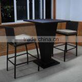 3pcs Fashion Design Wicker Outdoor Bar Stools thumbnail-5