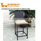 Evensun Rattan Outdoor Patio Plastic Resin Rattan Weaving Wicker High Back Bar Chairs thumbnail-4