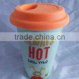 Ceramic Material Heat Resistant Double Wall Drinking Mug for Travel thumbnail-6