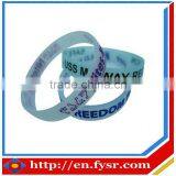 Ink Injected Bracelets Silicone Wristband thumbnail-1