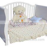 European Style New Born Baby Bed, Wooden Baby Crib Multifunction Baby Crib Bed With Drawer thumbnail-3