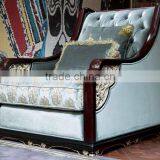 BISINI New Classic Light Blue Carving Sofa Set thumbnail-1