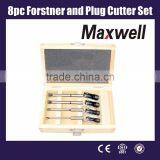 8pc Forstner and Plug Cutter Set thumbnail-1