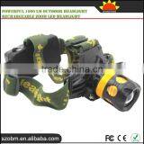 Powerful 1000 Lm Outdoor Headlight Rechargeable Zoom Led Headlight thumbnail-1