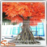 Large Outdoor Decoration Artificial Tree Home Decoration Artificial Maple Tree Fiberglass Fake Artificial Red Maple Tree thumbnail-1