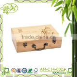 Natural gift bamboo packaging box for tea