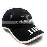 The Six Page Black Stitching Cap Custom All Kinds of Embroidery Three-dimensional Embroidery Logo thumbnail-3
