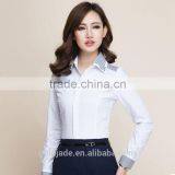 2017 New Ladies Office Wear Blouse Shirt Formal Shirt Design for Women thumbnail-3