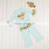 Halloween Pumpkin Baby Girl Outfit Dress Top & Ruffles Pants Polk Dot Baby Cotton Outfits thumbnail-6