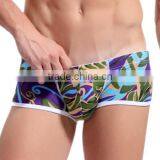 Custom Men's Sey Boer Shorts Summer Flower Printed Boers Cotton Breathable Underwear for Man 4 Colors thumbnail-4