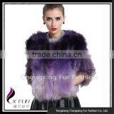 CX-G-A-01F Latest New Design Women Real Raccoon Fur Coat thumbnail-2