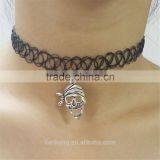 2015 Hot Selling Newest Custom Gothic Elastic Tattoo Choker Necklace thumbnail-5