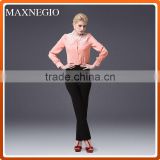 Guangzhou factory ladies long sleeve elegant nice blouses