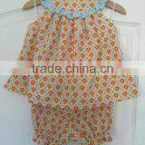 Latest Fashion Spanish Floral Boutique Clothes Two Pieces Baby Ruffle Gift Set thumbnail-1