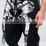 Custom Design Men Casual Pants Halloween Joggers With Skeleton Print Custom Print Cotton Leggings thumbnail-4