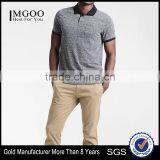 MGOO Customized Different Color Collar Polo Shirt Slim Fit Blank Polo Shirts For Men thumbnail-1