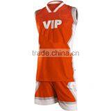 Orange Basketball Uniforms Basketball Jersey Costume thumbnail-1