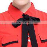 Sexy Red Chief Fashion Hotel Reception Uniform Design thumbnail-2