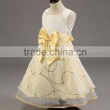 C32#2017 Latest Children Kids Fashion Frock Wedding Dress Model For Flower Girl thumbnail-5