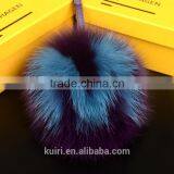 Fox Fur Ball Bag Pendant Letter Ball Keychain 14-15CM Big Ball Fashion Accessory thumbnail-6